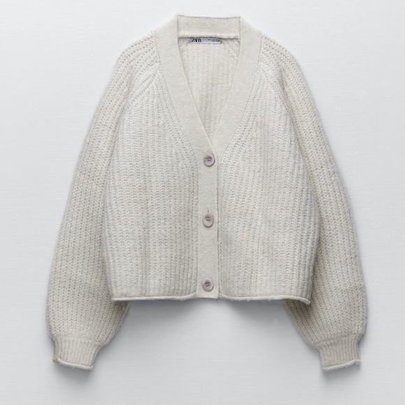 Zara Purl Knit Jacket - Picture 5 of 8